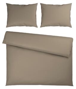 POSTELJNINA TANJA 240/220 cm saten rjavosiva
