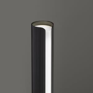 IDEAL LUX LED namizna svetilka Dorica, črna, višina 25 cm, zatemnjen, Črna, Dnevna soba / jedilnica, Aluminij, Sodobni