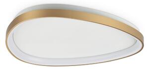 IDEAL LUX LED-stropna svetilka Gemini, medenina, 61 cm, 4000 K, vklop/izklop, Zlata / medeninasta, Dnevna soba / jedilnica, Kovina, Sodobni