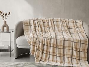 Mikropliš odeja PLAID, kremna Dimenzije: 150 x 200 cm