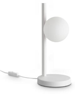IDEAL LUX Namizna svetilka Binomio, bela, višina 38 cm, kovinska, Bela, Dnevna soba / jedilnica, Kovina, Sodobni
