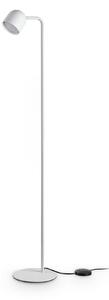 IDEAL LUX Stoječa svetilka Dodo, bela, višina 118 cm, kovina, regulator svetlobe, zatemnjen, Bela, Dnevna soba / jedilnica, Kovina, Sodobni