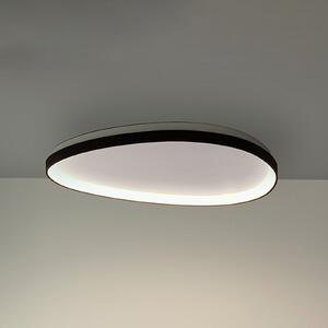 IDEAL LUX LED-stropna svetilka Gemini, črna, 61 cm, 4000 K, vklop/izklop, Črna, Dnevna soba / jedilnica, Kovina, Sodobni