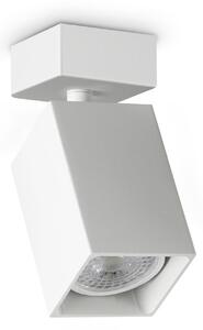 IDEAL LUX stropni reflektor Dynamite Square, bel, dolžina 5,7 cm, Bela, Dnevna soba / jedilnica, Kovina, Sodobni