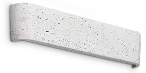 IDEAL LUX LED-stenna svetilka Delta v barvi cementa, širina 41 cm, 3.000 K, Rjava / rjasta, Dnevna soba / jedilnica, Beton, Sodobni, Stenska kotna