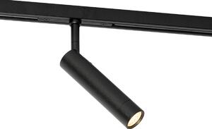 Moderni črni reflektor za enofazni tirni sistem - Slimline Uzzy