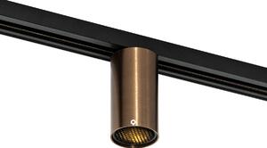 Moderni reflektor temno bronaste barve za 1-fazni sistem tirne osvetlitve GU10 50mm - Iconic Ruby Honey