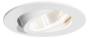 Vgradna reflektorska svetilka bela 6,8 cm vklj. LED 545 lm Zatemnilna IP65 - Gaius