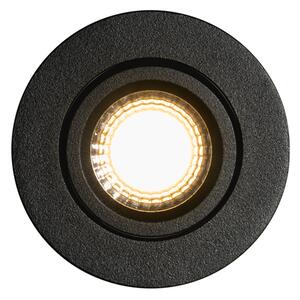 Komplet 6 vgradnih reflektorjev črne barve, nagibni 6,5 cm, vklj. LED IP54 Ultra Slim - Pupil