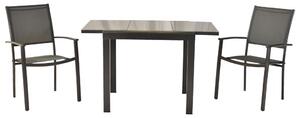 Gardenson Vrtni Set Milano, 3-delni, Raztegljiva Miza
