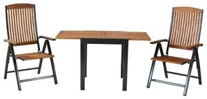Gardenson Vrtni Set Athos, 3-Delni, Raztegljiva Miza