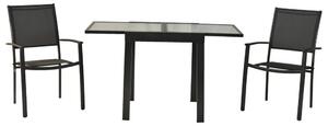 Gardenson Vrtni Set Milano, 3-delni, Raztegljiva Miza