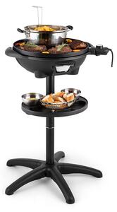 Klarstein Grillpot, 1600 W, 40 cm, električni žar, stoječi žar, namizni žar, odliv