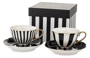 Komplet skodelic in krožnikov za 2 osebi. home & lifestyle 220 ml
