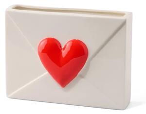 Fluid Market dekorativna vaza Heart 16,5 cm
