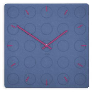 Stenska ura Luxhora Circula Dark Blue 10 barv kazalcev