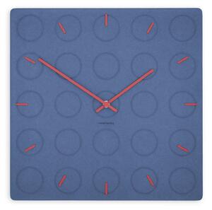 Stenska ura Luxhora Circula Dark Blue 10 barv kazalcev