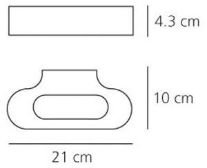 ArtemideArtemide - Talo 21 Stenska Svetilka Bela LED Artemide