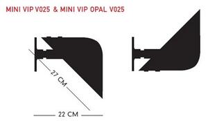 PandulPandul - Mini VIP V025 Stenska Svetilka Opal/Bela Pandul