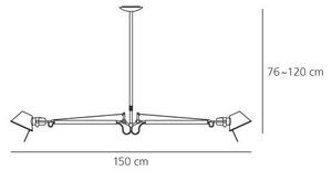 ArtemideArtemide - Tolomeo Due Bracci Obesek Svetilka Aluminij Artemide