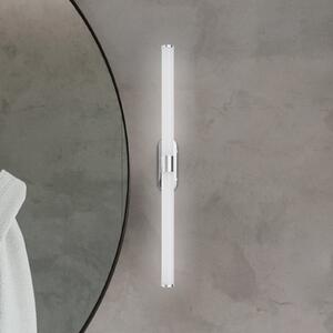 Briloner LED stenska svetilka Runt, dolžina 60 cm, krom, 4.000 K, IP44, Kovinska, Kopalnica, Plastika, Sodobni