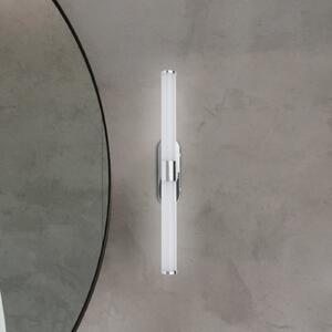 Briloner LED stenska svetilka Runt, krom, 4.000 K, IP44, dolžina 40 cm, Kovinska, Kopalnica, Plastika, Sodobni