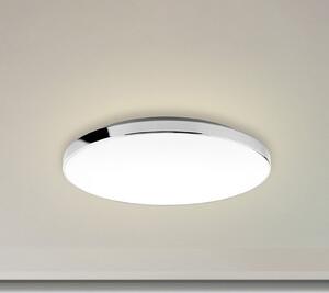 Briloner LED stropna svetilka 3351216 krom/bela, Ø 35,5 cm, 4.000 K, IP44, Kovinska, Kopalnica, Kovina