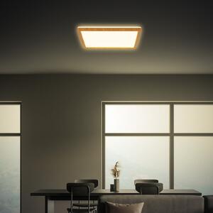 Briloner LED stropna svetilka Tava Wood, 29 x cm, plastika, 3.000 K, Les, Dnevna soba / jedilnica, Plastika