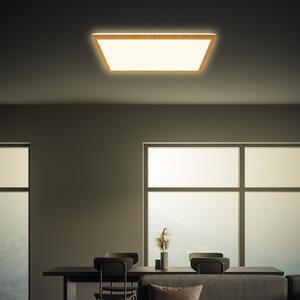Briloner LED stropna svetilka Tava Wood, 42 x cm, plastika, 3.000 K, Les, Dnevna soba / jedilnica, Plastika