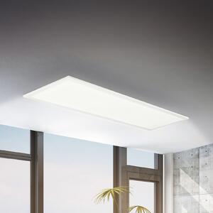 Briloner LED-panel Simple 100 x 25 cm, bel, ultraplosk, IP44, 4000 K, Bela, Študija / pisarna, Kovina