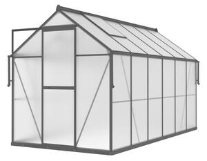 Staklenik polikarbonatni 183x361cm crni - Cultivo