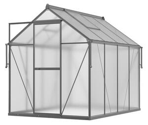 Staklenik polikarbonatni 183x245cm crni - Cultivo