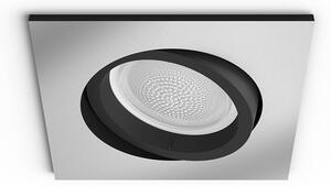 Philips HuePhilips Hue - Centura Recessed Alu SquaRdeča Modra tooth Bela/Color Amb. Philips Hue