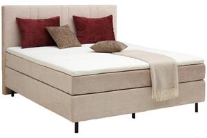POSTELJA BOXSPRING 180 cm x 200 cm , tekstil bež
