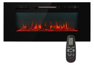 Klarstein Galeras, vgradni in stenski električni kamin, 1800 W, LED, 3 barve, časovnik