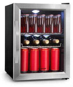 Klarstein Beersafe M, hladilnik, C, LED, dve kovinski rešetki, steklena vrata, črna