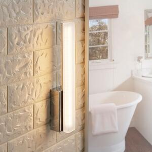 Lucande LED stenska kopalniška svetilka Julie, višina 32 cm, krom, IP44