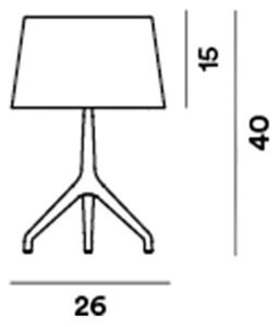 FoscariniFoscarini - Lumiere XXS Namizna Svetilka Črna Krom/Siva Foscarini