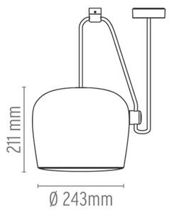 FlosFlos - Aim Obesek Svetilka brez Plug Črna Flos