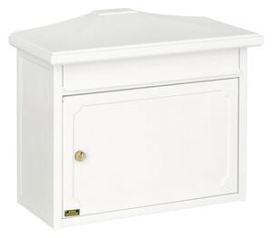 Burg-Wächter Stenski poštni nabiralnik Kopenhagen 882 (Do x Š x V: 20,5 x 41 x 34,5 cm, Bele barve, Jeklo, Zaustavitev odpiranja)