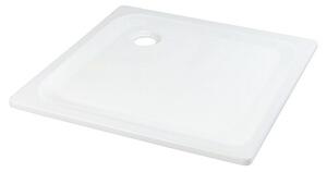 Sanicomfort Tuš kad (Do x Š: 90 x 90 cm, Jeklo, Bela, Premer odtočne odprtine: 90 mm)