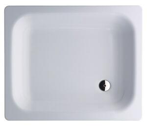 Sanicomfort Tuš kad (Do x Š: 90 x 75 cm, Jeklo, Bela, Premer odtočne odprtine: 52 mm)