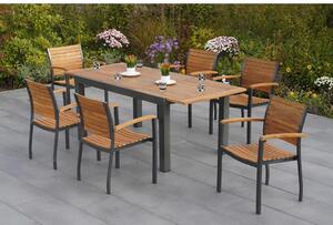 Gardenson Vrtna Garnitura Santorin, 7-Delno, Aluminij, Masivno
