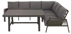 LOUNGE GARNITURA tkanina aluminij