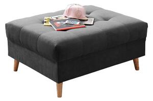 TABURE, leseni material, tekstil antracit