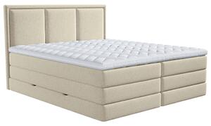 POSTELJA BOXSPRING 160 cm x 200 cm , tekstil bež