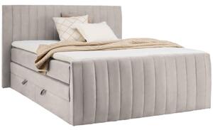 BOXSPRING POSTELJA 160 cm x 200 cm , tekstil bež