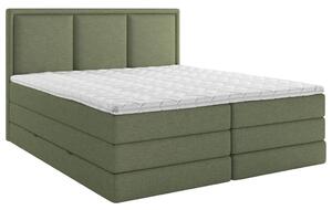 POSTELJA BOXSPRING 140 cm x 200 cm , tekstil zelena