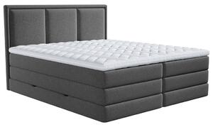 POSTELJA BOXSPRING 140 cm x 200 cm , tekstil antracit