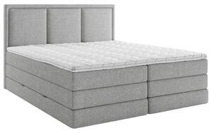 POSTELJA BOXSPRING 140 cm x 200 cm , tekstil siva